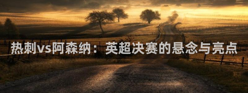 qszb球神直播：热刺vs阿森纳：英超决赛的悬念与亮点
